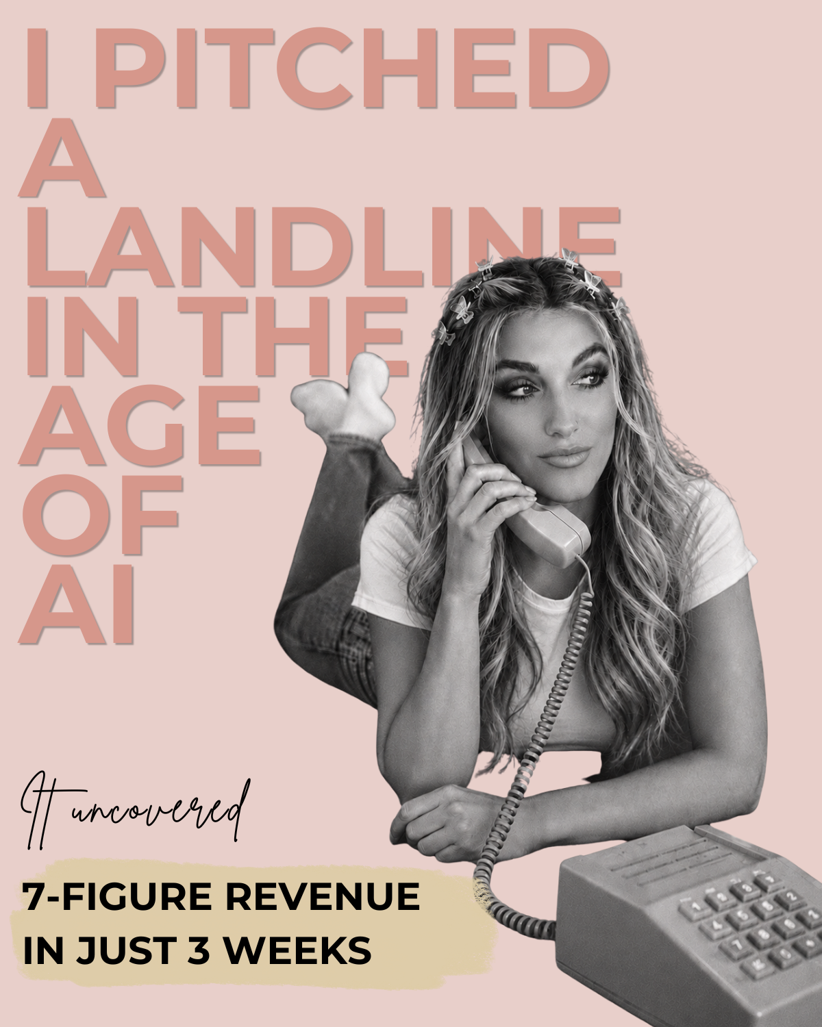 I pitched a landline in the age of AI campaign creative