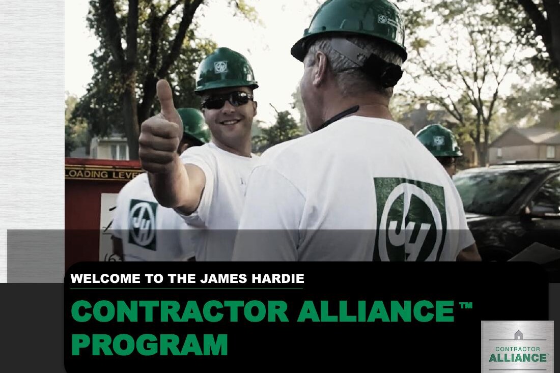 Contractor Alliance Program playbook cover showing contractors on a job site